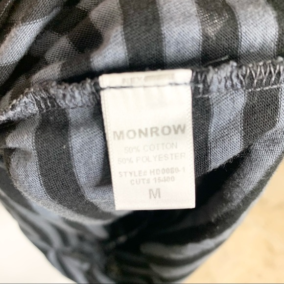 Monrow Jersey Striped Lace Up Dress - Picture 5 of 5